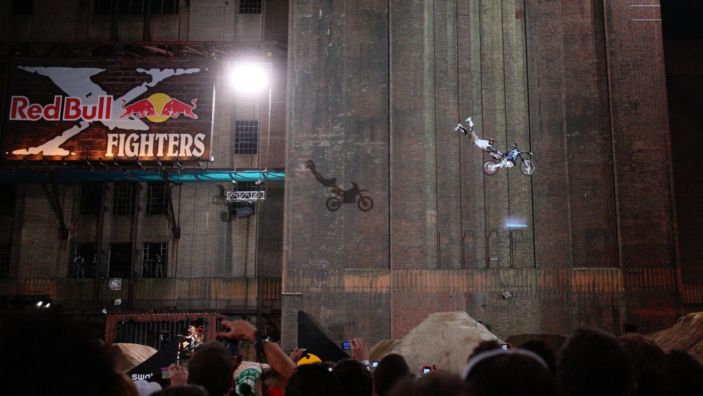 Red Bull X fighters at London, Battersea power station