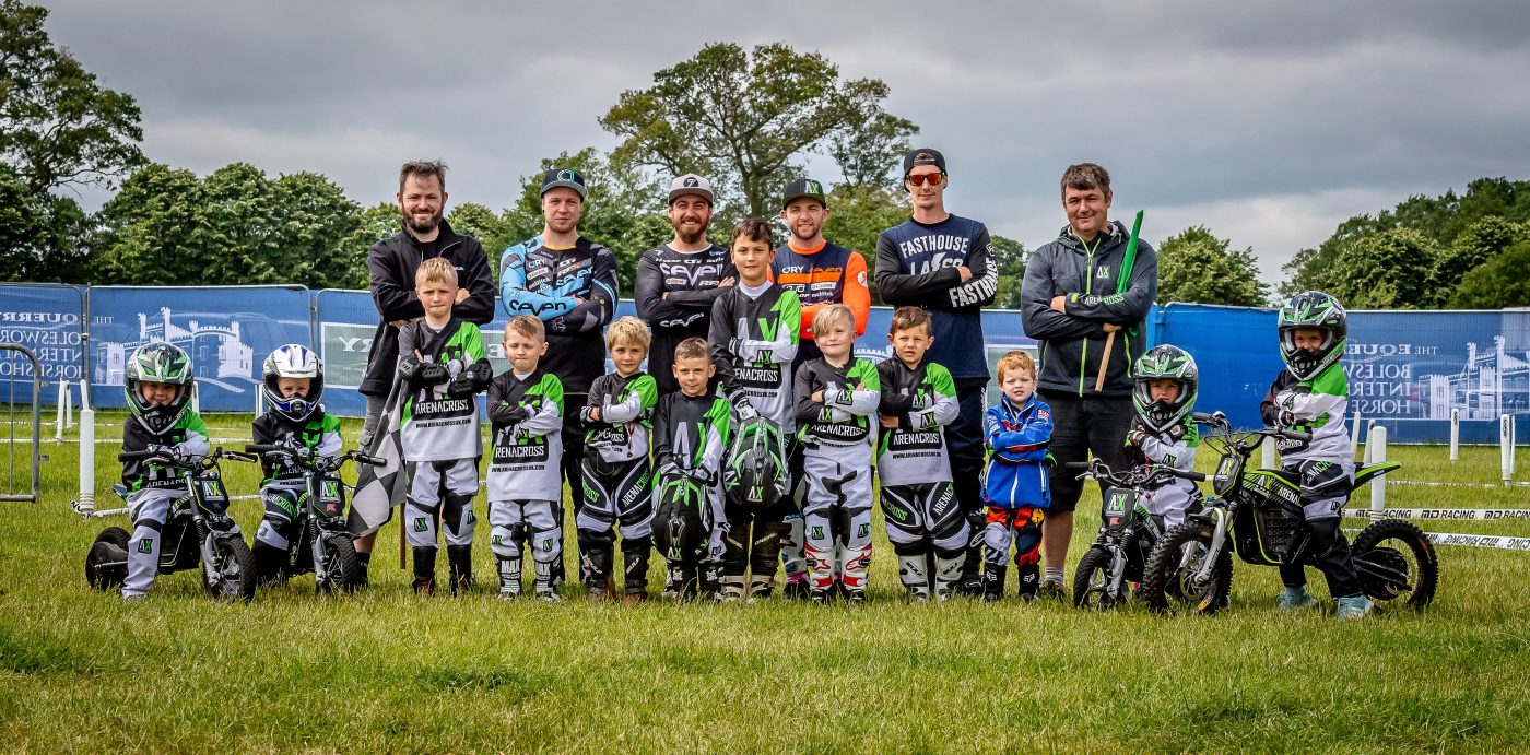 AX Academy Riders with the Coaches and FMX riders at Bolesworth